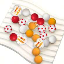 25/30/55 件母亲节 Gnome 硅胶珠 - 可爱的卡通人物吊坠，带有“最佳妈妈”设计，红色和粉色波尔卡圆点图案，非常适合 DIY 珠宝、手链、项链、钥匙扣和礼物创意