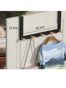 Door Hooks, Door Hangers, Bedroom Door Back Storage Wall Racks, Solid Wood Hooks, Iron Door Hooks, Simple Wall-Mounted Clothes Hooks, Punch-Free Clothes Hangers, Bedroom Door Hooks, Wall Clothes Hooks, Wrought Iron Door Hooks, Punch-Free Door Back Hooks, Bathroom Door Storage Hangers, Home Wall-Mounted Clothes And Hats