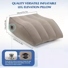 Cuscino per sollevare le gambe, cuscino a cuneo gonfiabile, comodo cuscino per le gambe, cuscino di supporto per le gambe, cuscino a cuneo per le gambe