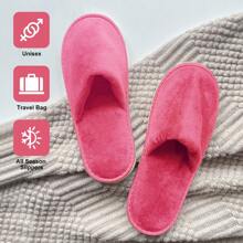 6 Pairs Disposable Slippers | Guest Slippers | Washable & Reusable | Non Slip Closed Toe Crystal Velvet Slipper For Guest | Warm Soft Breathable | Suit For Bathroom,House, Hotel, Party, SPA, Wedding | Gift For Friends And Family