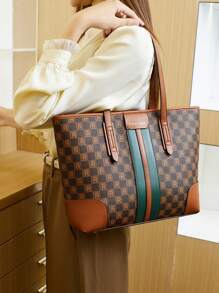Large Capacity Tote Bag, Versatile Shoulder Handbag For Commute, Fashion Casual Women's Handbag Brand, 2024 New Arrival Leisure Bag
