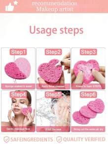 10/20 Pack Compressed Facial Sponge, Facial Cleaning Sponge, Professional Beauty Spa Sponge, Used For Facial Cleaning, Exfoliating Facial Mask, Makeup Removal, Suitable For Travel And Home Use, A Variety Of Lovely Shapes To Choose From