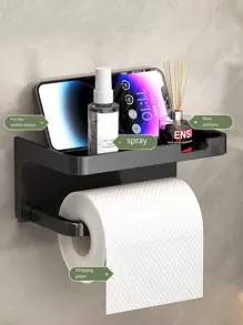 1 Conjunto Suporte de Escova de Dentes Montado na Parede, Com 4/3/2 Copos à Prova de Poeira e Dispensador de Pasta de Dentes, Organizador Multifuncional de Banheiro Com Dispensador Automático de Pasta de Dentes e Copos, Prateleira de Banheiro Sem Furos, Conjunto de Banheiro de Luxo, Organizador de Parede de Banheiro para Escovar os Dentes e Armazenamento, Acessórios de Banheiro para Uso Doméstico - Multicolorido - Visão 5