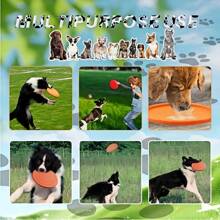 1pc/3pcs/6pcs Cat/Dog Lover Gift And Dog/Cat Mom Love Pet Dog Lover And Dog Mom Love Flying Disc, Cat/Dog Lover Gift And Dog/Cat Mom Love Pet Interactive Training Floating Water Resistant Soft For Cat/Dog Lover Gift And Dog/Cat Mom Love Pet, Enhance Cat/Dog Lover Gift And Dog/Cat Mom Love Pet Agility & Biting Strength, Best Companion For Cat/Dog Lover Gift And Dog/Cat Mom Love Pet Owner And Dog Lover And Dog Mom Love