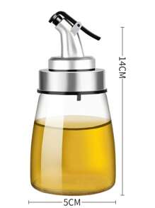 1 Pc/3pcs Lead-Free, Durable, Corrosion-Resistant Kitchen Glass Oil Dispenser And Container, Suitable For Soy Sauce, Vinegar, Five Spice Oil, Olive Oil, And Other Edible Oils And Seasonings (Leak Proof Design)