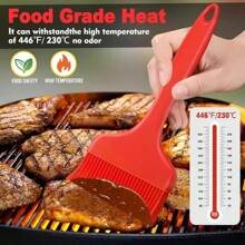 Heat Resistant Large Oil Brush BBQ Pastry Brush Silicone Basting Brush Extra Wide Basting Brush For Cooking Marinade Grilling