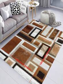 Modern Abstract Indoor Decorative Carpet, New Short Plush Pearlon Fabric Indoor Carpet, Living Room Carpet, Sofa Carpet, Bedroom Carpet, Non-Slip Bedside Rug, Dining Room Kitchen Carpet, Office Chair Cushion, Entryway Doormat, Outdoor Picnic Mat, Baby Crawling Soft Rug, Outdoor Camping Mat