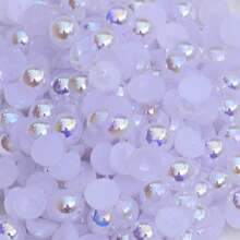500 克 6 毫米/8 毫米 AB 颜色混合尺寸和颜色半圆形凸圆形宝石 DIY 珠宝配件材料 - 彩色 - 查看 35
