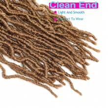 36 Inch New Faux Locs Crochet Braids Hair Super Long Goddess Locs Crochet Hair Curly Wavy Soft Locs Braiding Hair For Women