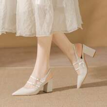 Women Flats - 杏色 - 查看 5