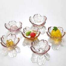Cute Pink Cherry Blossom Dipping Sauce Dish, Creative Cherry Blossom Hammered Pattern, Catering & Home Kitchen Gold-Trimmed Dipping Sauce Plates, Small Bowl, Exquisite Seasoning Plate, Multi-Purpose,School Supplies