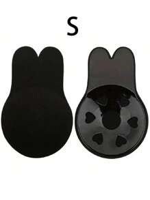 2 stuks herbruikbare siliconen borstlifttape voor vrouwen, strapless, rugloze, onzichtbare bh, bunny tepelbedekkende bh-pads, voor vrouwen