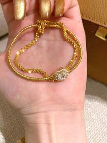 1 pièce Bracelet enroulé en soie populaire, conception haut de gamme pour femmes, bracelet empilable doux
