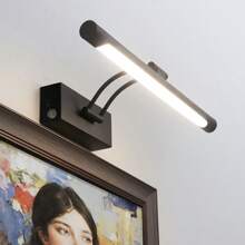 1pc LED Iron Touch Switch Wall Light Battery Powered Rechargeable Type-C 5V 4400mAh Wireless Wall Lamp Modern Black Gold Fixture Inside Remote Control Dimming Sconce For Bedroom Living Room Study Mural Lamp