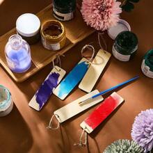 5/10/20/40/60/120个空白木质书签，DIY长方形木质标签带绳，适用于婚礼、生日派对、乡村风格节日书籍装饰 - 彩色 - 查看 8