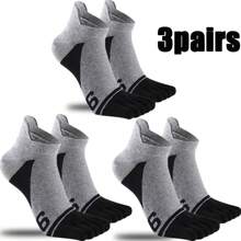 5/3/1 Paar Einfarbige Herren Fünf-Zehen Socken, weich atmungsaktiv bequem, geeignet für Sport, Lässig, Outdoor-Tragen