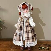 Abiti carini per bambole da 30 cm, set di abbigliamento moda per bambole BJD 1/6, vestito carino, cappello, accessori per bambole, regalo per le vacanze (senza bambole e scarpe)