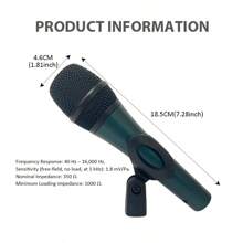 LexiNova E845 Supercardioid Microphone Dynamic Professional Wired Handheld Microphone For Karaoke Stage Singing BBOX Recording Vocal Mi