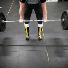 Men's Mid-Calf Mixed Color Socks With Rooster Claw Or Duck Claw Print Pattern, Suitable For Wearing At Gym, Home Or Parties - Multicolor - View 10