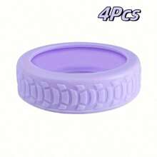 4pcs Silicone Luggage Wheel Covers, Protective Suitcase Wheel Shield, Shock Absorbing Quiet Wheel Accessories Universal