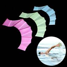 1 Pair Anti-Slip Silicone Swimming Fins - Suitable For Swimming Pool, Beach, Ocean And Diving Training