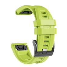 22 毫米表带适用于 Garmin Fenix 5/Fenix 6/Fenix 7/Fenix 8 47 毫米/Fenix E 47 毫米，柔软硅胶表带腕带，可快速安装，适用于 Garmin 智能手表 - Fenix5/6/7-22mm - 查看 16