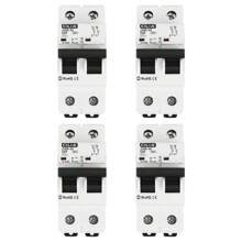 1/2/4 pezzi 2P Mini interruttore automatico 220V 6kA MCB 1P+N C10/16/20/25/32 - Protezione affidabile da sovraccarico e cortocircuito per uso domestico e industriale