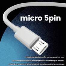 Ten 1m/0,5m biały kabel Micro USB ma elegancki i minimalistyczny styl. Jego czysty biały odcień nadaje mu nowoczesny, uporządkowany wygląd. Idealny do użytku domowego i biurowego, idealny do ładowania i synchronizowania smartfonów, tabletów i różnych małych urządzeń elektronicznych. Podczas podróży jego kompaktowa długość ułatwia pakowanie, zapewniając, że Twoje urządzenia pozostaną zasilane i gotowe do przesyłania danych w dowolnym miejscu.