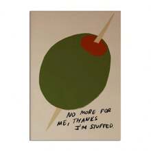 1 Stück abstraktes 'Ich bin ein scharfer Chili' Zitat Wandkunstdruck, nordischer minimalistischer Poster Weindekoration Leinwandgemälde Bilder für Lebensmitteldekoration ohne Rahmen - Verschiedenfarbig - Übersicht 8