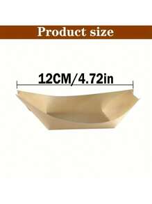 1/10/50/100 Pcs Creative Disposable Wooden Boat Plates, Novelty Wooden Appetizer Boat, Sushi Serving Tray, Snack Plate, Dessert Tableware, Suitable For Dining, Family Holidays, Parties And Various Occasions