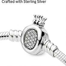 Bestseller 925 Sterling Silber Krone Serie Schlangenknochen Armband, geeignet für originelle DIY Armbänder, Geburtstage von Frauen, Hochzeit, Mode Schmuck Geschenk