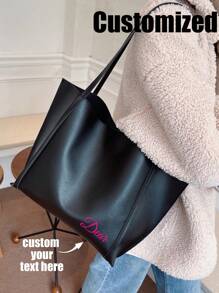 Customized Minimalist Shoulder Tote Bag Large Capacity, Lightweight, Portable, Business Casual, Suitable For Women As Daily Use Dating Gift Women's Vintage Pattern Tote Bag,Large Capacity Shoulder Bag,Stylish Bag For Work