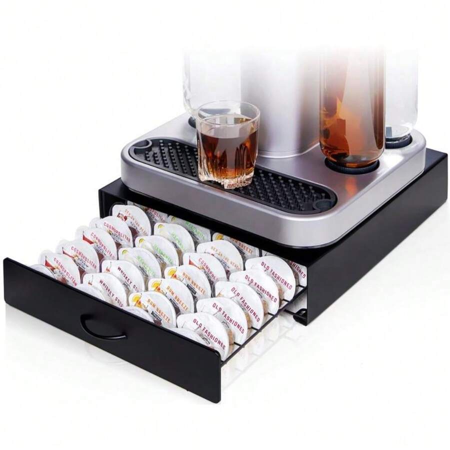 Ksestor Bartesian Pod Holder - Holds 40 Cocktail Capsules - Stackable Bartesian Accessories - Compatible With BEV By Black Decker - Default - View 1