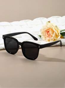 偏光太阳镜，复古方形大框塑料时尚眼镜，经典设计，适合户外运动、骑自行车、旅游、海滩、驾驶、钓鱼、夏季防紫外线 - 查看 3