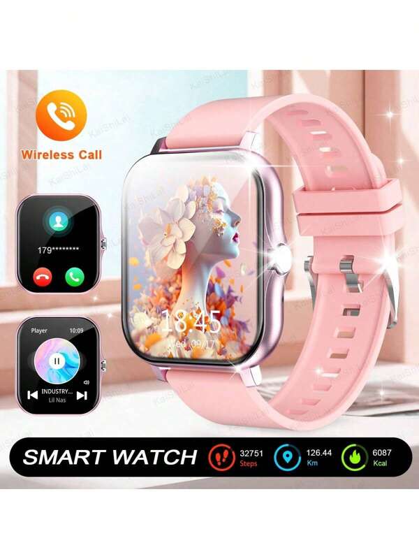 SIMSONLAB 2025 Smart Watch 1.83" Touchscreen Smartwatch voor mannen en vrouwen, compatibel met Android- en iOS-telefoons, Life Waterproof Fitness Tracker