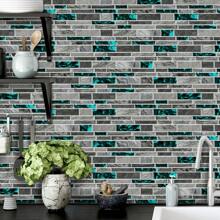 24PCS Marbling Wall Stickers Peel And Stick Wallpaper, Wall Decal, Vinyl Decal For Home Decorations, Self-Adhesive For Cabinets, Tables, Chairs And Kitchen Bathroom Waterproof, Easy To Use And Oil Resistant Crystal Film Wall Paper, Renovated Wall Decoration For Home Decor - Multicolor - View 4