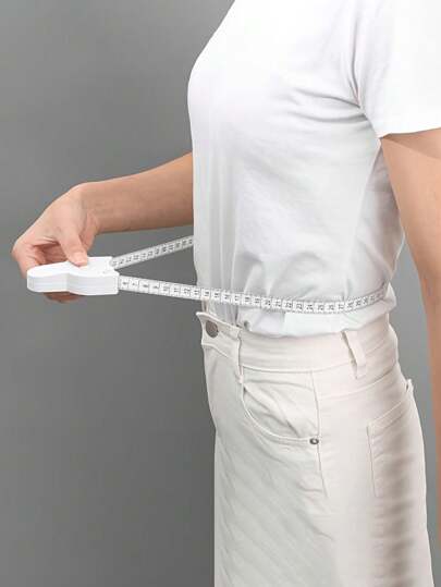 1 pieza Cinta métrica suave para medir el Body, cintura, pecho y muslo - Cinta métrica flexible para acondicionamiento físico, conveniente para usar en casa y el gimnasio