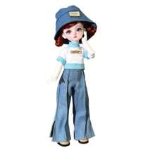 Abiti carini per bambole da 30 cm, set di abbigliamento moda per bambole BJD 1/6, vestito carino, cappello, accessori per bambole, regalo per le vacanze (senza bambole e scarpe)