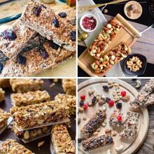 1pc Silicone Granola Bar Mold, Candy Bar Mold, Rectangle Protein Bar Mold, For Baking Chocolate Bars, Cereal Bars, Cheesecake, Brownies