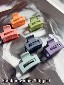1/5/10/20 pièces Clips à cheveux mats de couleurs aléatoires, mignons pour femmes. Parfaits comme accessoires pour un usage quotidien