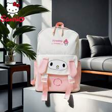 Sanrio Bolsa de almacenamiento multifuncional de Sanrio Kuromi, Cinnamoroll, Pompom Purin y My Melody, mochila de estilo universitario para secundaria y preparatoria con gran capacidad, mochila escolar adecuada para uso diario, profesionales y estudiantes, viajes y trabajo, el regalo perfecto para regresar a la escuela