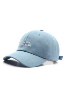 1pc Fashionable Casual Letter Embroidered Baseball Cap, Outdoor Sun Protection For Women & Men