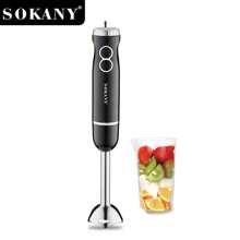 SOKANY SOKANY-02007 Multifunctional Mixing Stick, Stainless Steel Electric Handheld Mixer, Detachable Mixing Stick, Easy To Clean, Very Suitable For Smoothies, Mud, Milkshakes, Soups And Food Black Handle, . Kitchen Essentials, Food Mixers, Ergonomic Handles, Stainless Steel Mixers, Kitchen Mixers