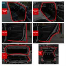 汽车门密封条双层汽车密封条隔音防水橡胶车密封条通用适用于车门后备箱盖 - 黑色 - 查看 3