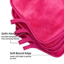 12 Stück/6/5/3/2 Stück Abschminktucher, Gesichtsreinigungs Tucher, wiederverwendbare Abschminkpads entfernen Schmutz mit nur Wasser sofort