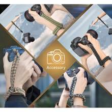 Correa de muñeca para cámara, con liberación rápida, ajustable, compatible con cámaras digitales, ligera y cómoda