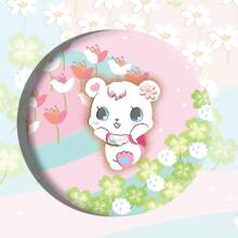 Sanrio 1 pièce Insigne à bulles des personnages Sanrio, broche dessin animé en alliage d'étain de 5,8 cm, accessoire