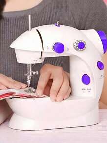 Máquina de coser recta portátil, Máquina eléctrica, Doméstico con Pedal de 2 velocidades - Multicolor - Ver 6