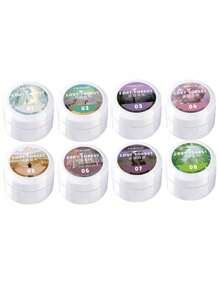 MORDDA 8PCS Lost Forest Cat's Eye, High-Density Sparkling Cat Eye Magnetic Nail Gel With Ultra-High Saturation, Glossy, For Long-Lasting Nail Art Design, Perfect For Salons Or Home Use, A Gift For Women-With Magnetick Stick Included