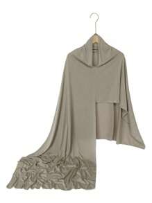 1pc Silky Soft Solid Color Scarf, Versatile Lightweight Breathable Head/Neck Wrap